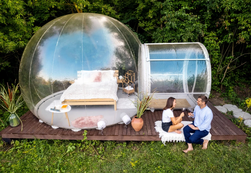 outdoor bubble tent